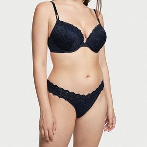 NWT Victoria Secret Panty - Noir Navy - Size L